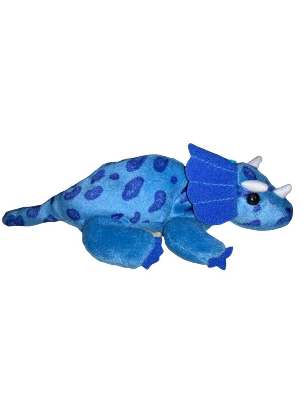 Avon Full of Beans Dapper the Blue Dinosaur Plush 1997
